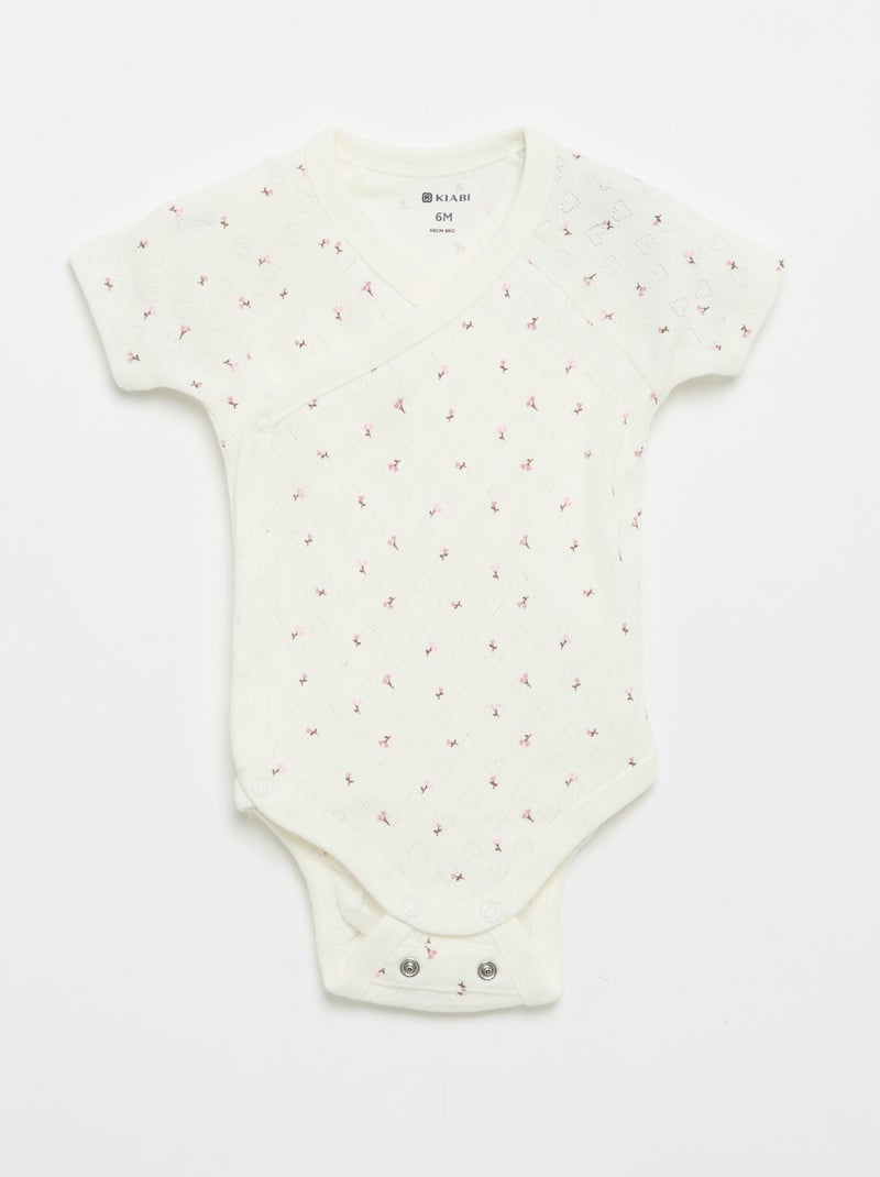 Pack de 3 bodies de canalé Rosa - Kiabi