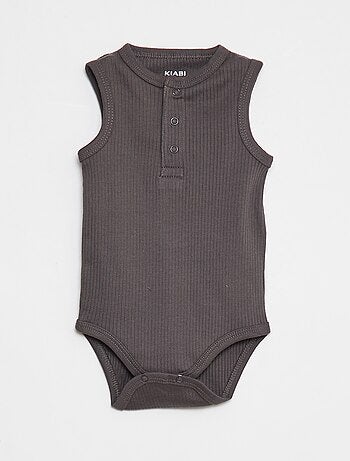 Pack de 3 bodies de canalé sin mangas
