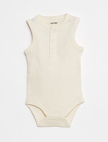 Pack de 3 bodies de canalé sin mangas