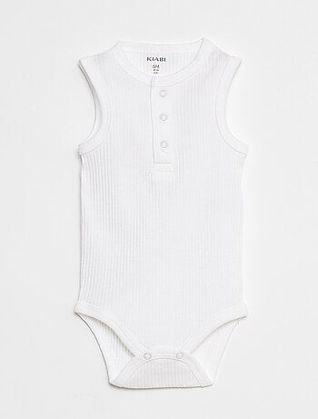 Pack de 3 bodies de canalé sin mangas