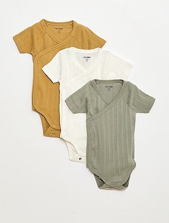 Pack de 3 bodies de canalé