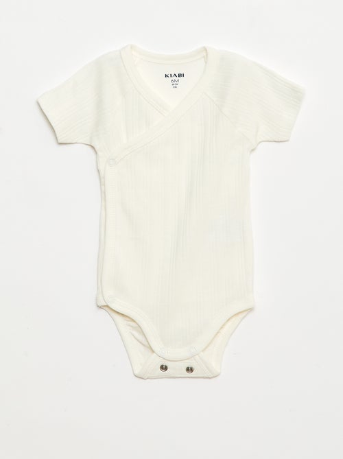 Pack de 3 bodies de canalé - Kiabi