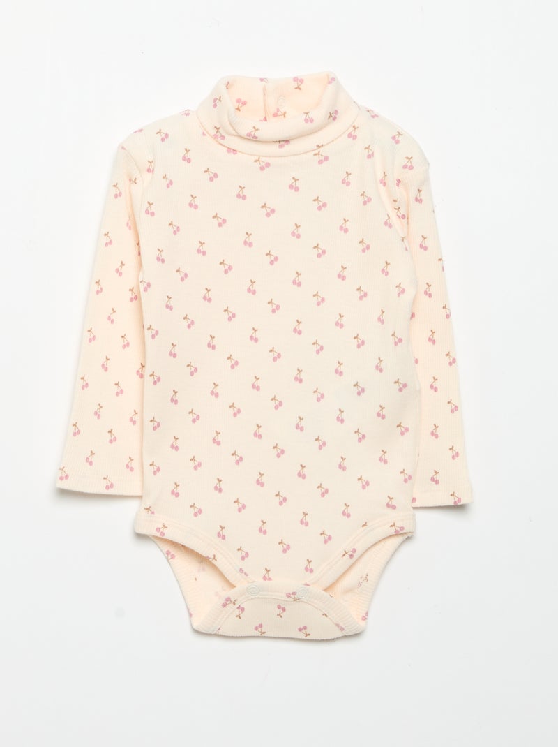 Pack de 3 bodies de cuello alto Rosa - Kiabi