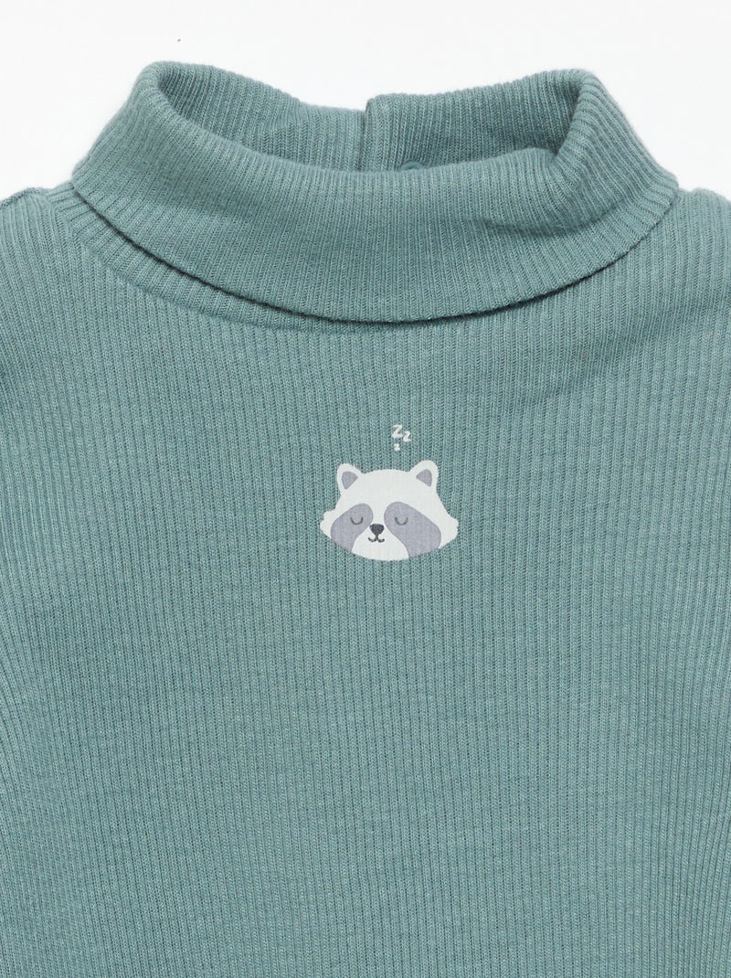 Pack de 3 bodies de cuello vuelto Azul - Kiabi