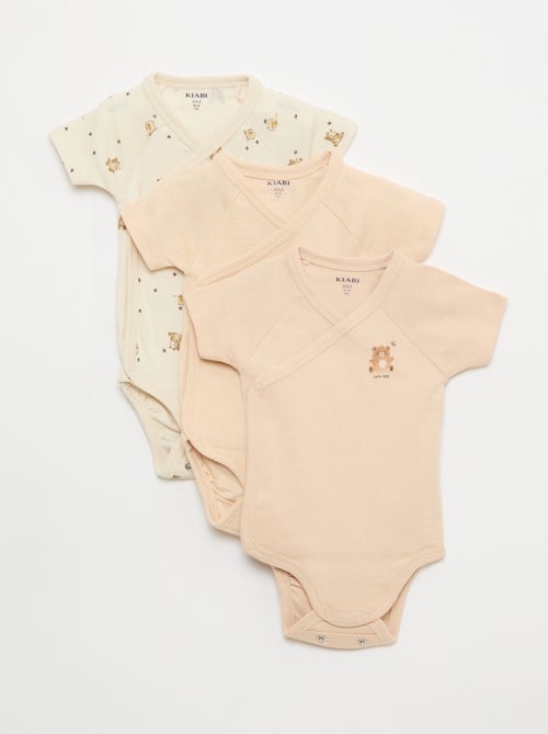 Pack de 3 bodies de manga corta - Kiabi