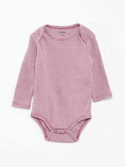 Pack de 3 bodies de manga larga - Kiabi