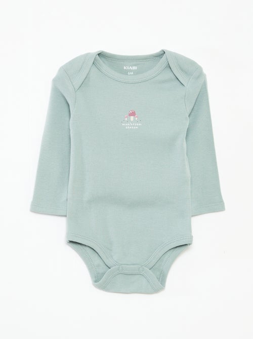 Pack de 3 bodies de manga larga - Kiabi