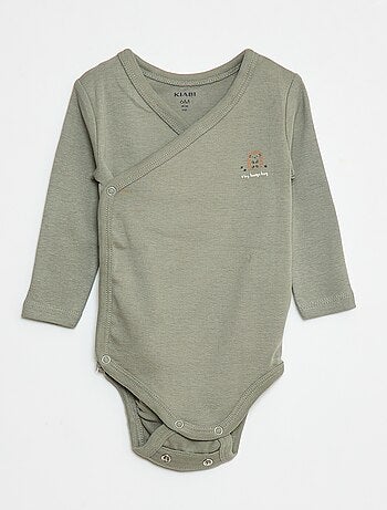 Pack de 3 bodies de manga larga con abertura a presión