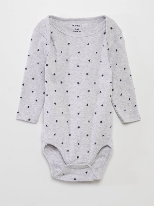 Pack de 3 bodies de manga larga - Kiabi