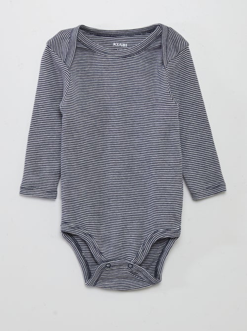 Pack de 3 bodies de manga larga - Kiabi