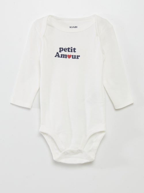 Pack de 3 bodies de manga larga - Kiabi