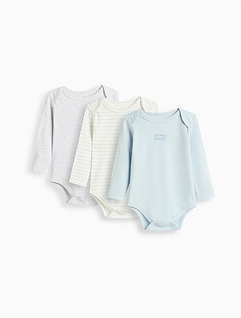 Pack de 3 bodies de manga larga, mo fashion