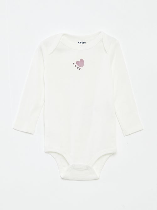 Pack de 3 bodies de manga larga - Kiabi