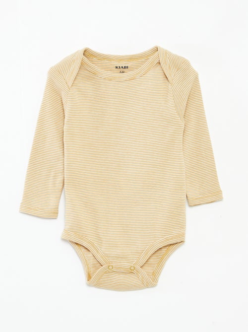 Pack de 3 bodies de manga larga - Kiabi