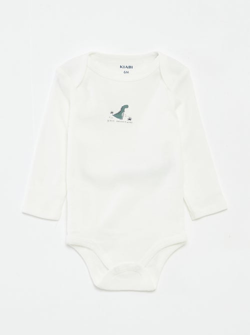 Pack de 3 bodies de manga larga - Kiabi