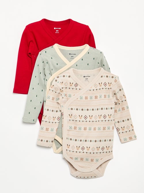 Pack de 3 bodies de Navidad - Kiabi