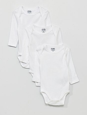Pack de 3 bodies de punto jersey