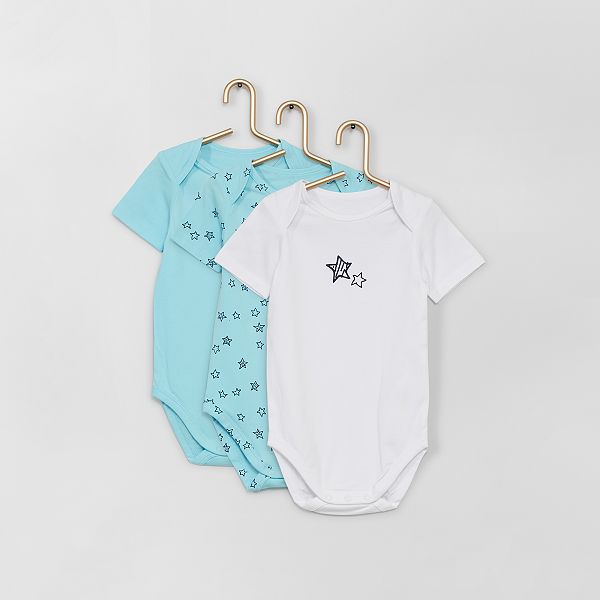 Pack de 3 bodies 'DIM' bebé niña - ROSA - Kiabi - 18,00€