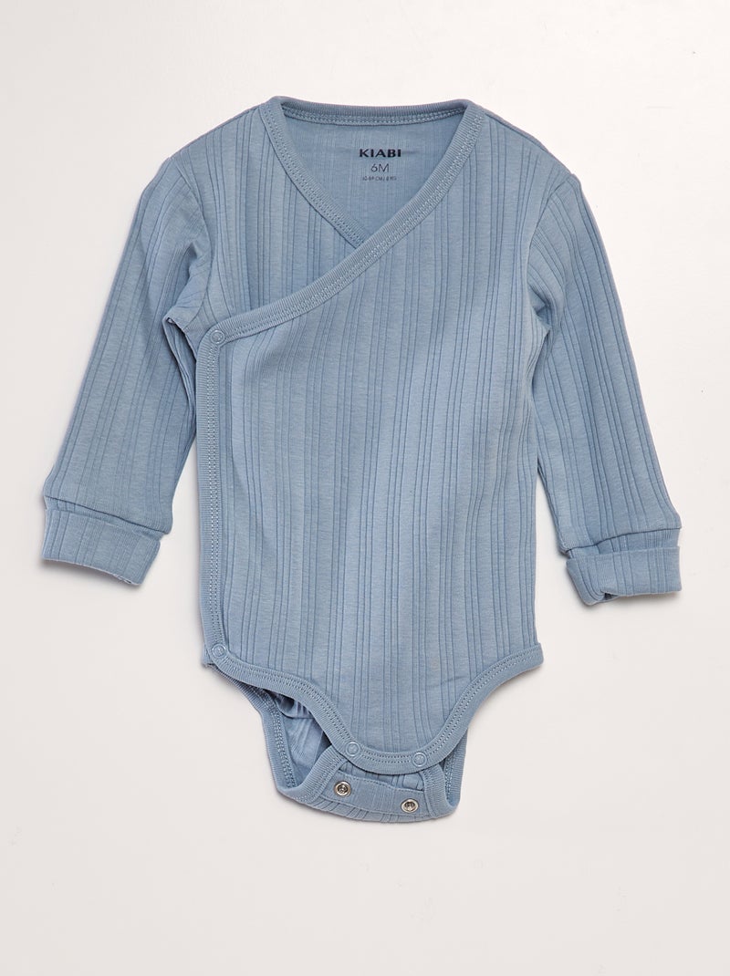 Pack de 3 bodies evolutivos AZUL - Kiabi