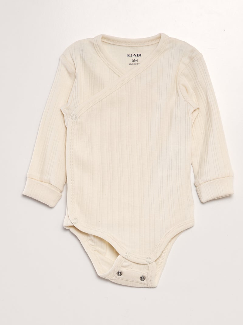 Pack de 3 bodies evolutivos AZUL - Kiabi