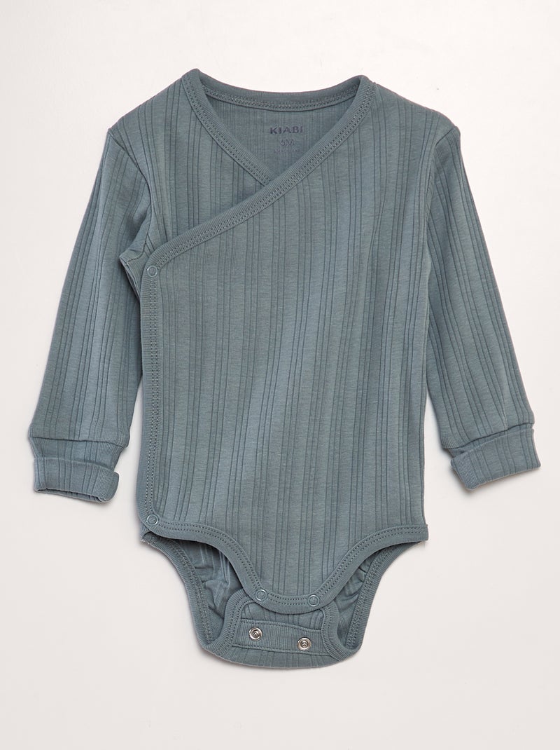 Pack de 3 bodies evolutivos AZUL - Kiabi