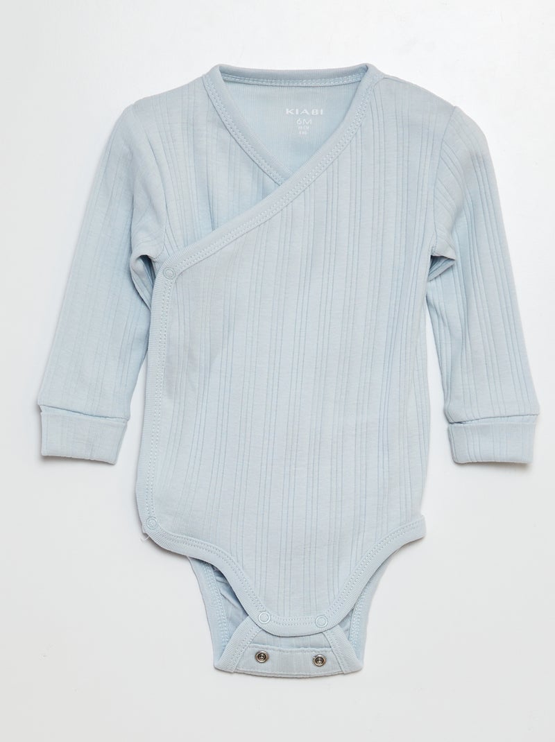 Pack de 3 bodies evolutivos AZUL - Kiabi