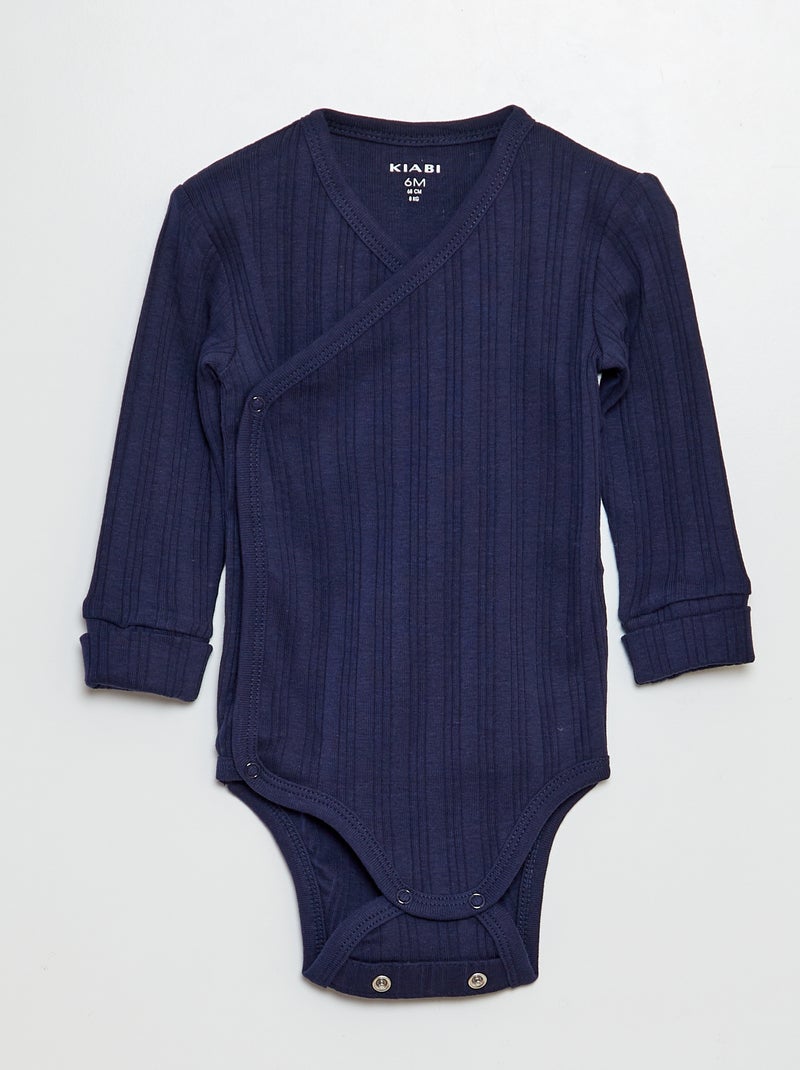 Pack de 3 bodies evolutivos AZUL - Kiabi