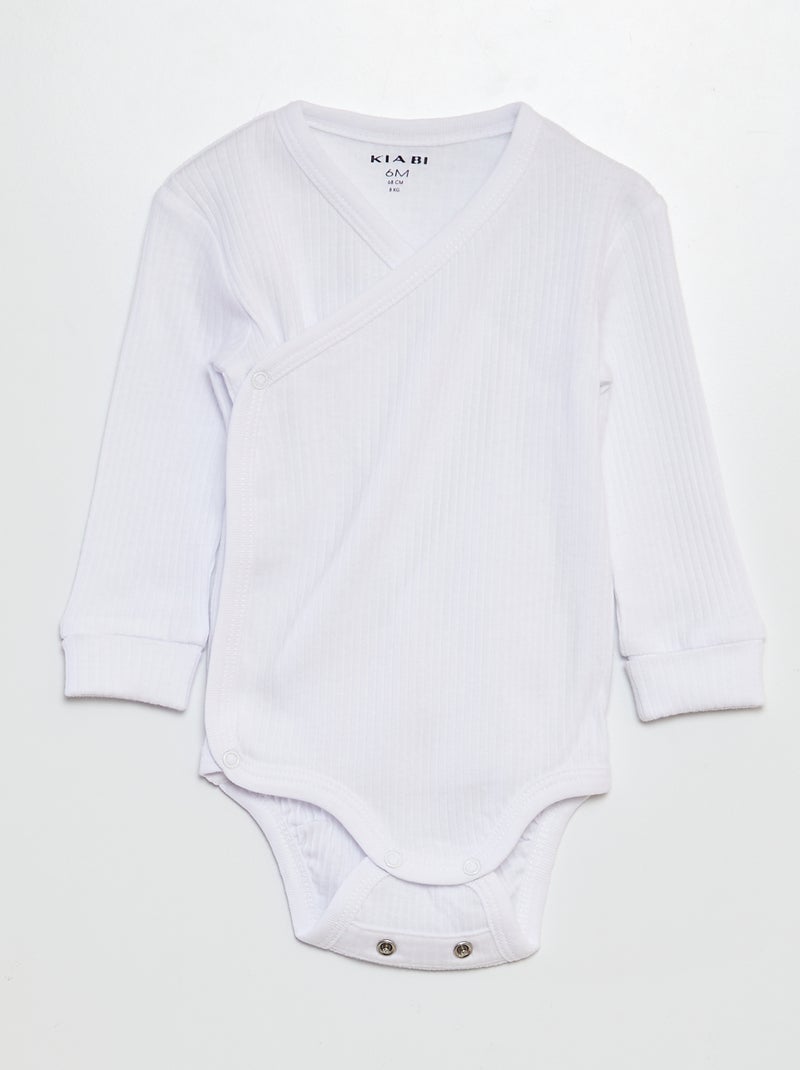 Pack de 3 bodies evolutivos BLANCO - Kiabi