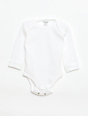 Pack de 3 bodies evolutivos cuello americano y manga larga