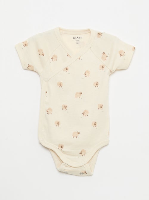 Pack de 3 bodies evolutivos de manga corta - Kiabi