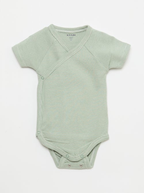 Pack de 3 bodies evolutivos de manga corta - Kiabi