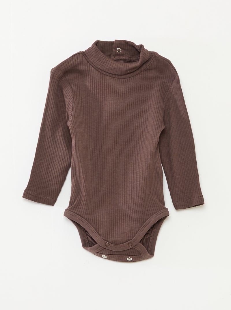 Pack de 3 bodies evolutivos de punto pointelle Beige - Kiabi