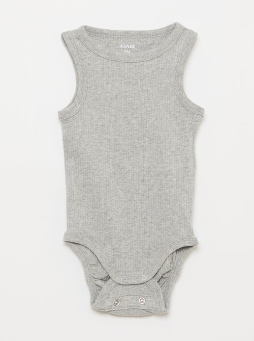 Pack de 3 bodies evolutivos de tirantes lisos - Kiabi