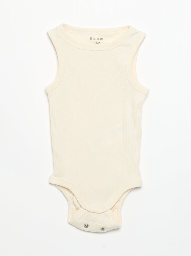 Pack de 3 bodies evolutivos de tirantes lisos Verde - Kiabi