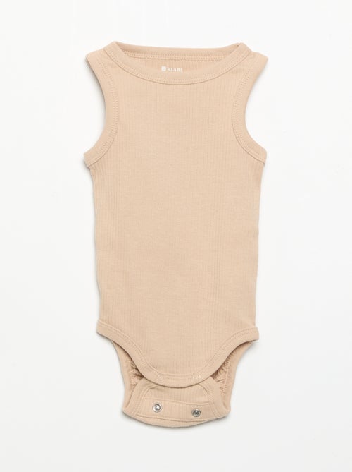 Pack de 3 bodies evolutivos de tirantes lisos - Kiabi