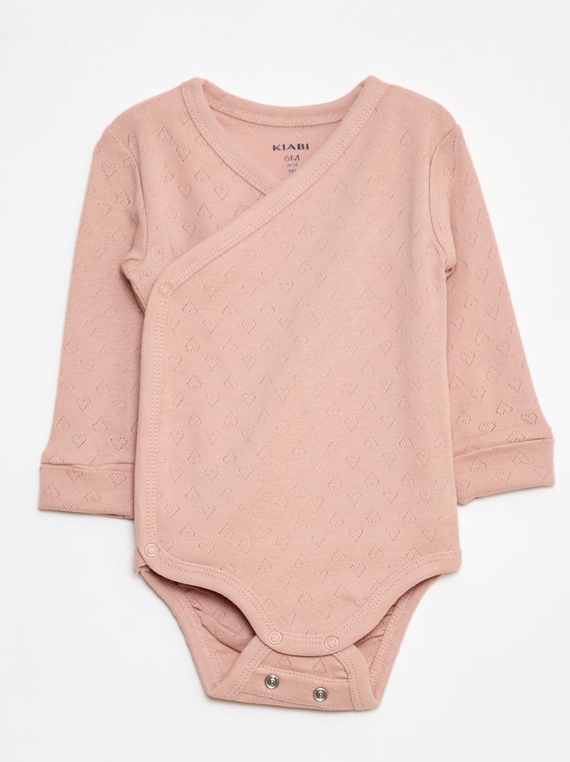 Pack de 3 bodies evolutivos Rosa - Kiabi