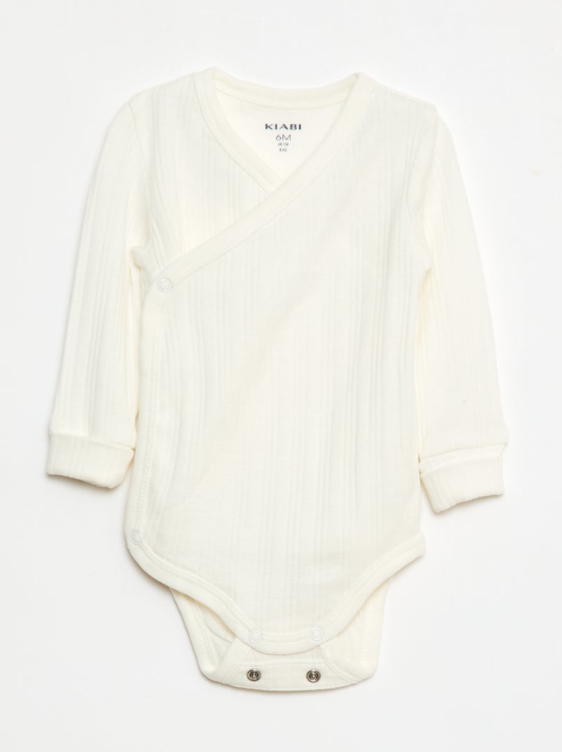 Pack de 3 bodies evolutivos Verde - Kiabi