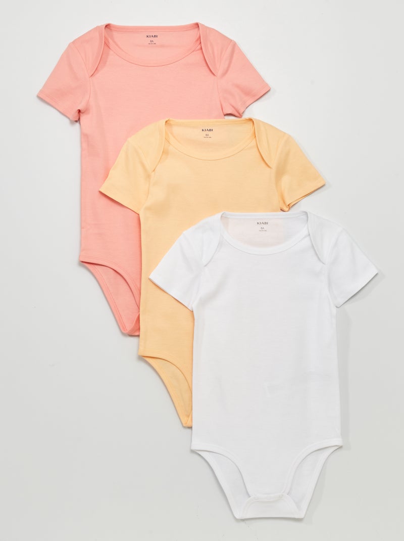 Pack de 3 bodies ROSA - Kiabi