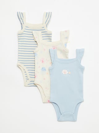 Pack de 3 bodies sin mangas