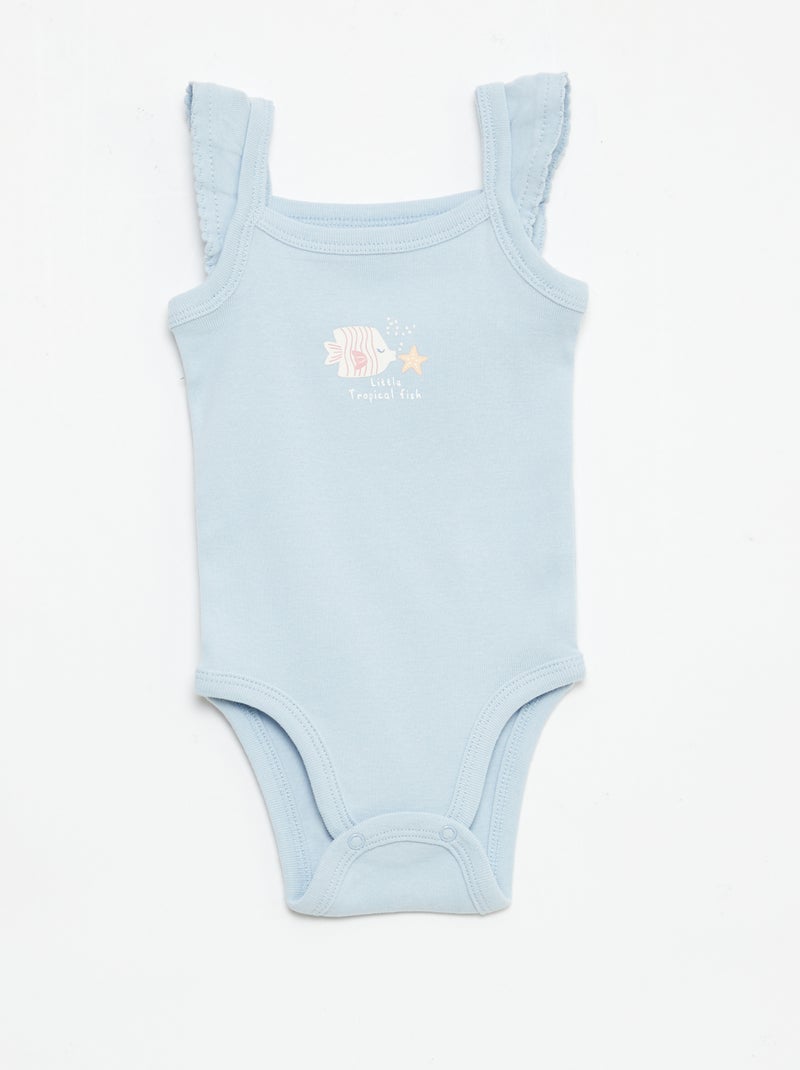 Pack de 3 bodies sin mangas Beige - Kiabi