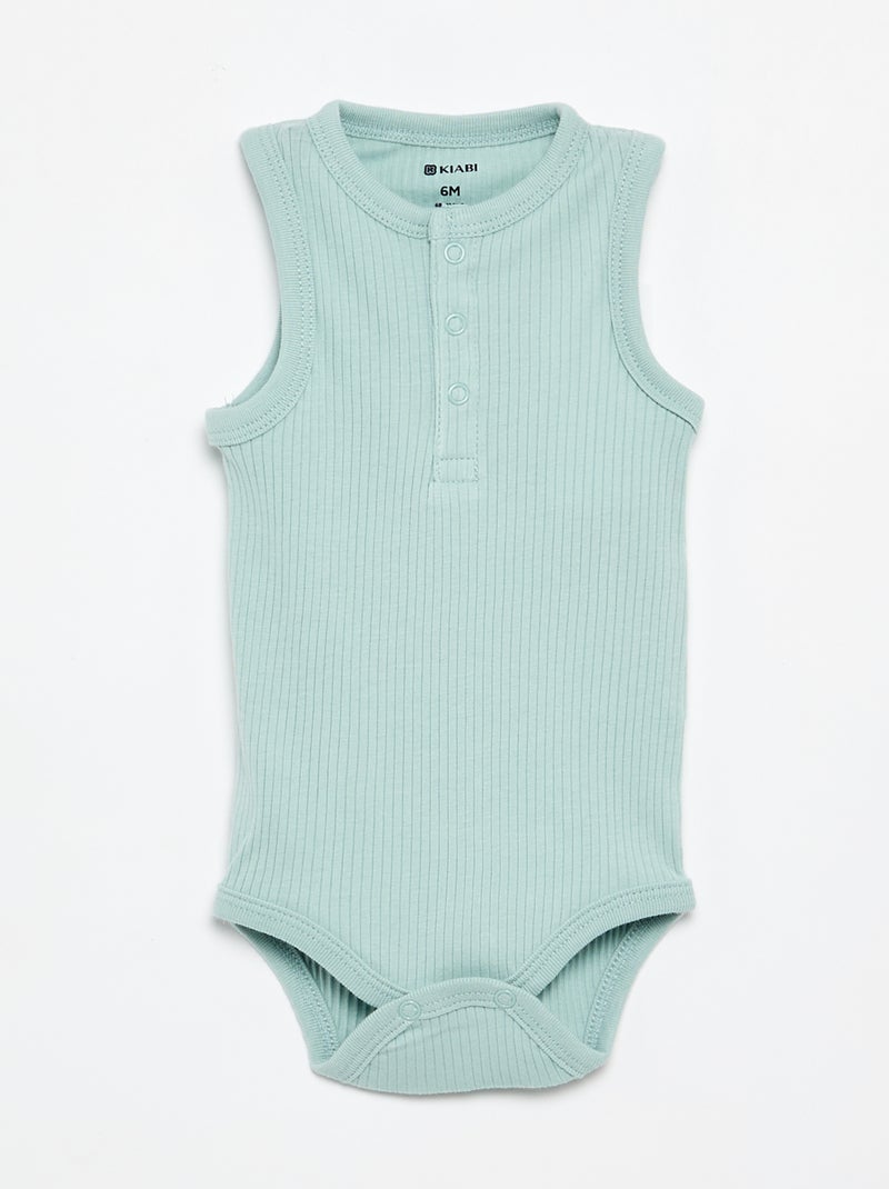 Pack de 3 bodies sin mangas Beige - Kiabi