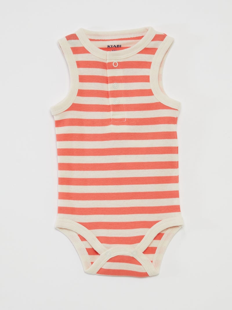 Pack de 3 bodies sin mangas BLANCO - Kiabi