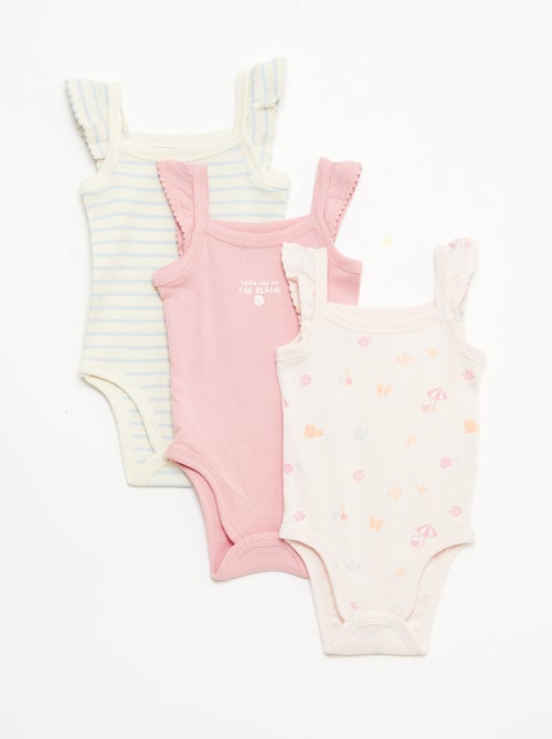Pack de 3 bodies sin mangas - Kiabi