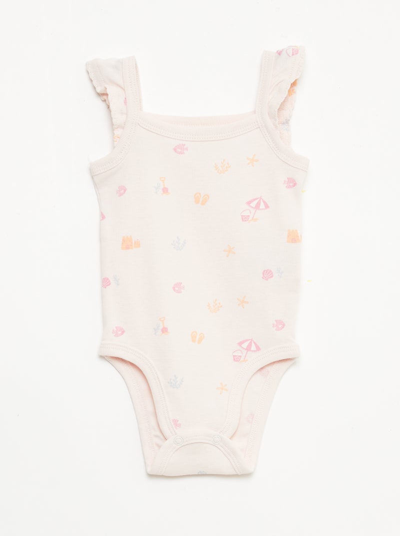 Pack de 3 bodies sin mangas Rosa - Kiabi