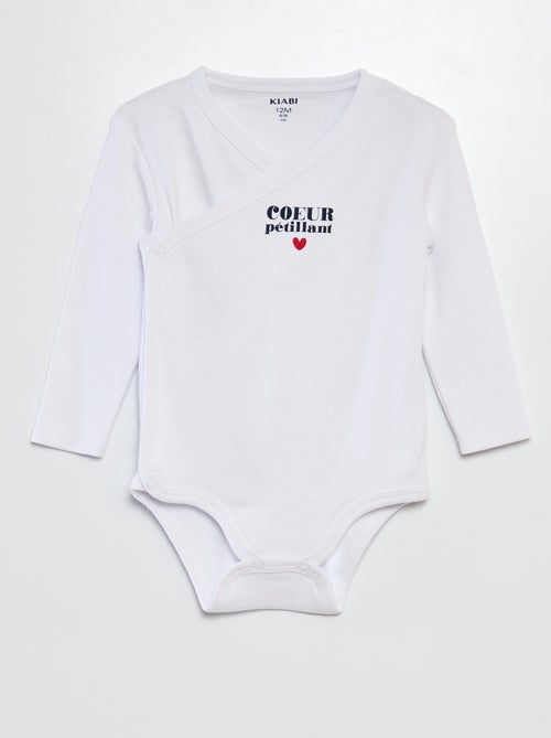 Pack de 3 bodis - San Valentín - Kiabi