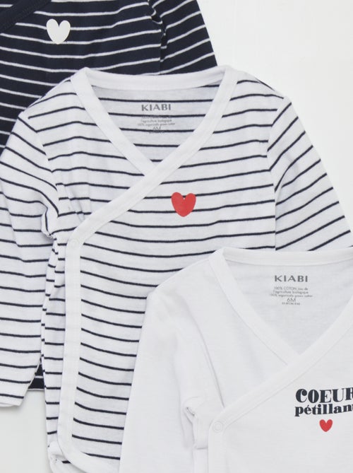 Pack de 3 bodis - San Valentín - Kiabi