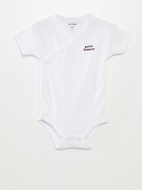 Pack de 3 bodis con escote cruzado - Kiabi