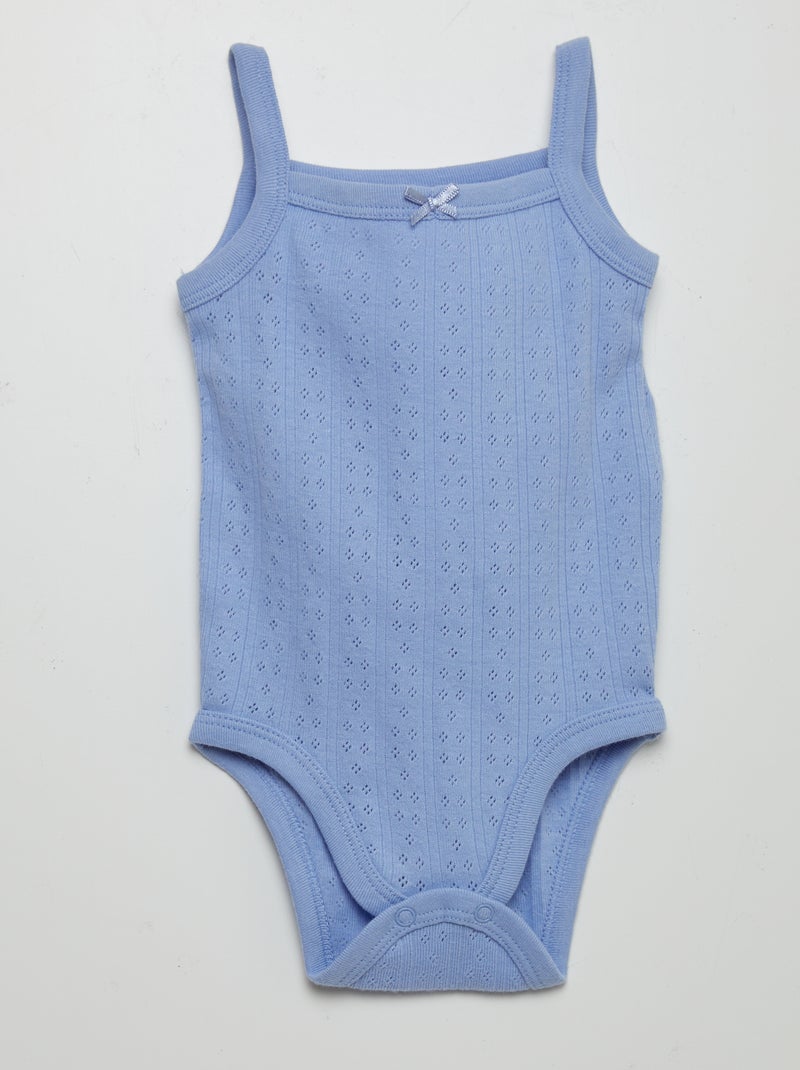 Pack de 3 bodis de tirantes AZUL - Kiabi