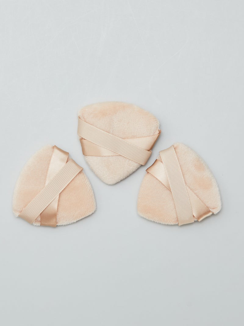 Pack de 3 borlas para polvos BLANCO - Kiabi