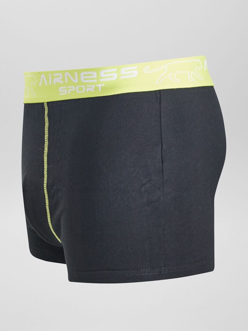 Pack de 3 boxers 'Airness' con cintura NEGRO - Kiabi